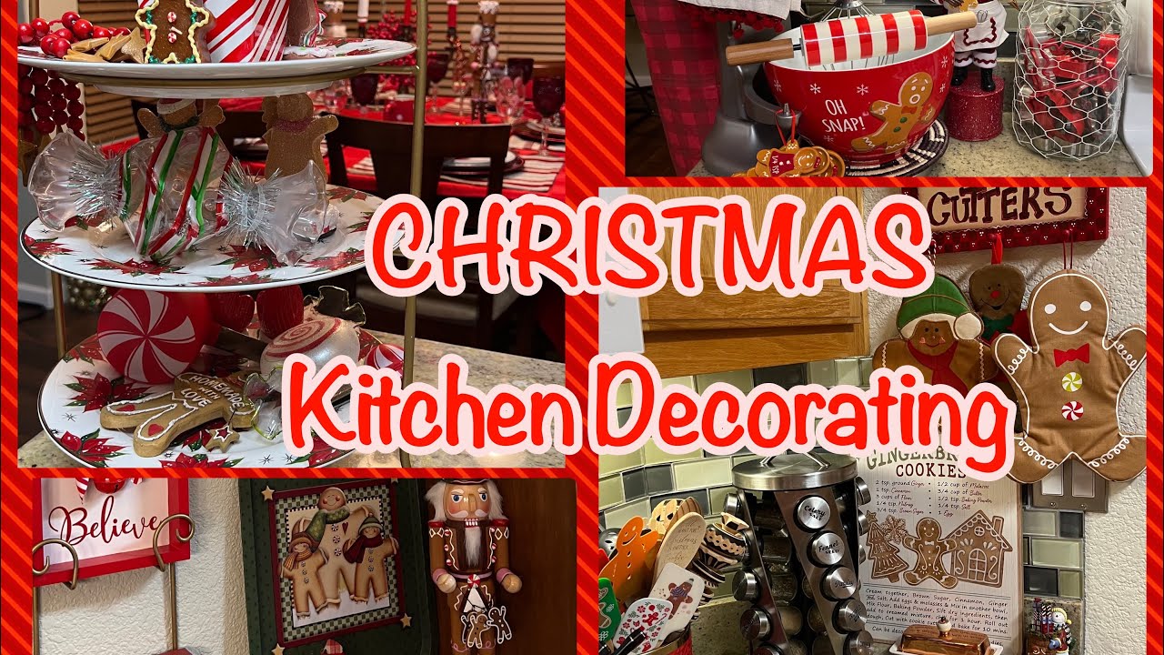 CHRISTMAS GINGERBREAD KITCHEN DECORATE WITH ME 2022 | GINGERBREAD BAKERY