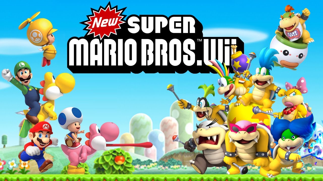 New Super Mario Bros. Wii (2009) - 4 Players 100% All Star Coins, No Death, 99 Lives! [TAS]