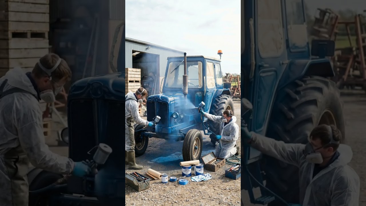 Rusty Tractor Restoration. #TractorRestoration #RestorationTimelapse #RustRemoval