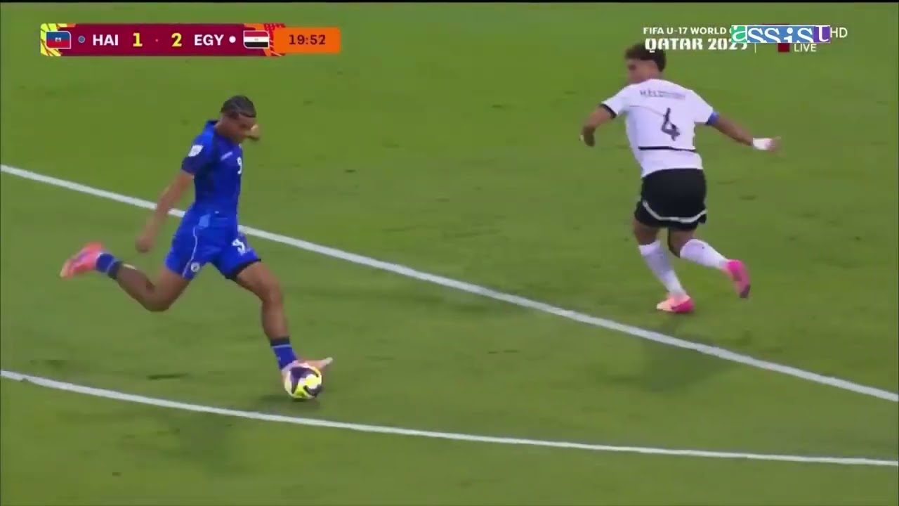 ملخص مباره مصر وتاهيتي في كأس العالم  تحت 17 سنه | تألق حمزه عبد الكريم و بلال عطيه 