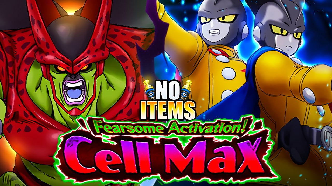 NO ITEM RUN! SPECIAL POSE TEAM VS. SUPER BOSS CELL MAX! (DBZ: Dokkan Battle)