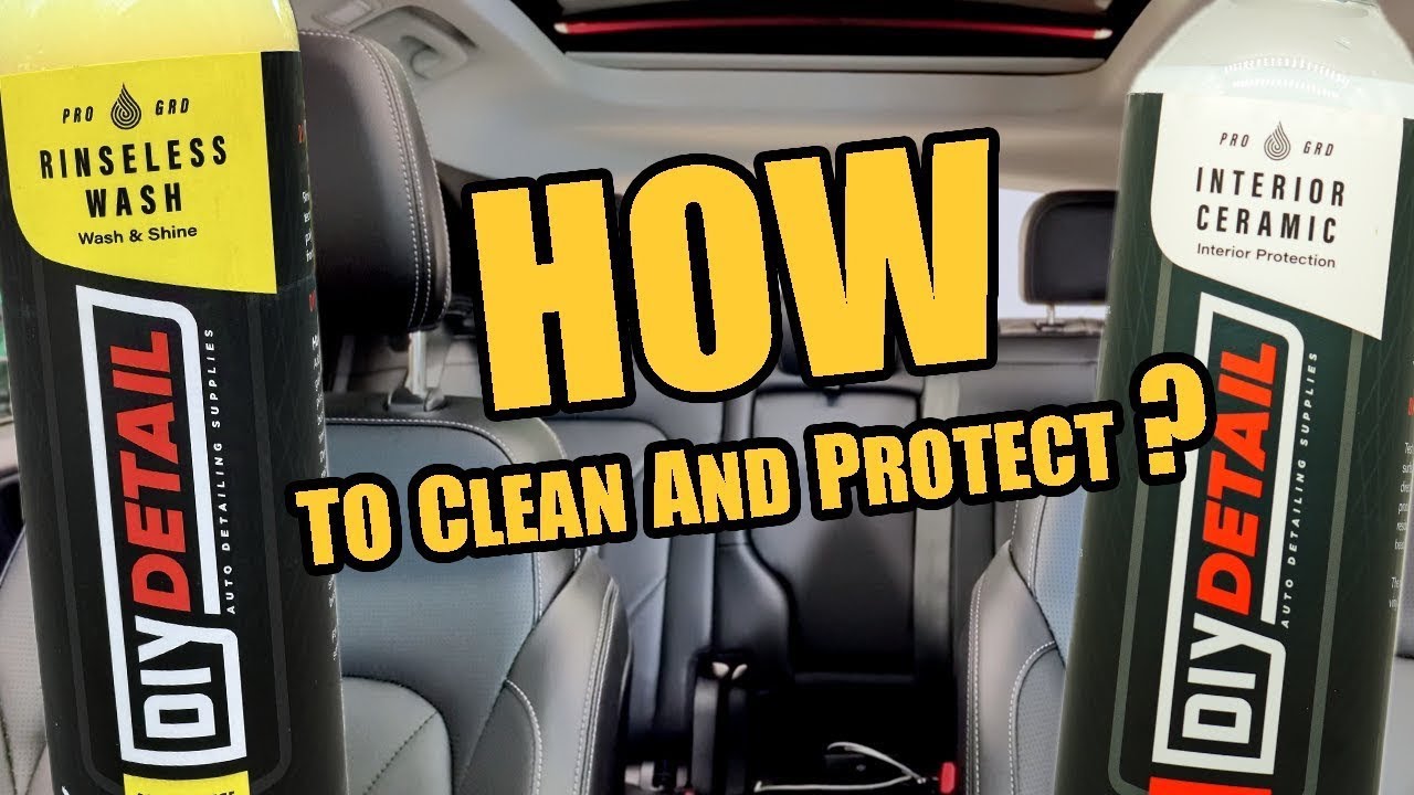 Car Interior cleaning and protection. Quick and simple. Protect with interior ceramic