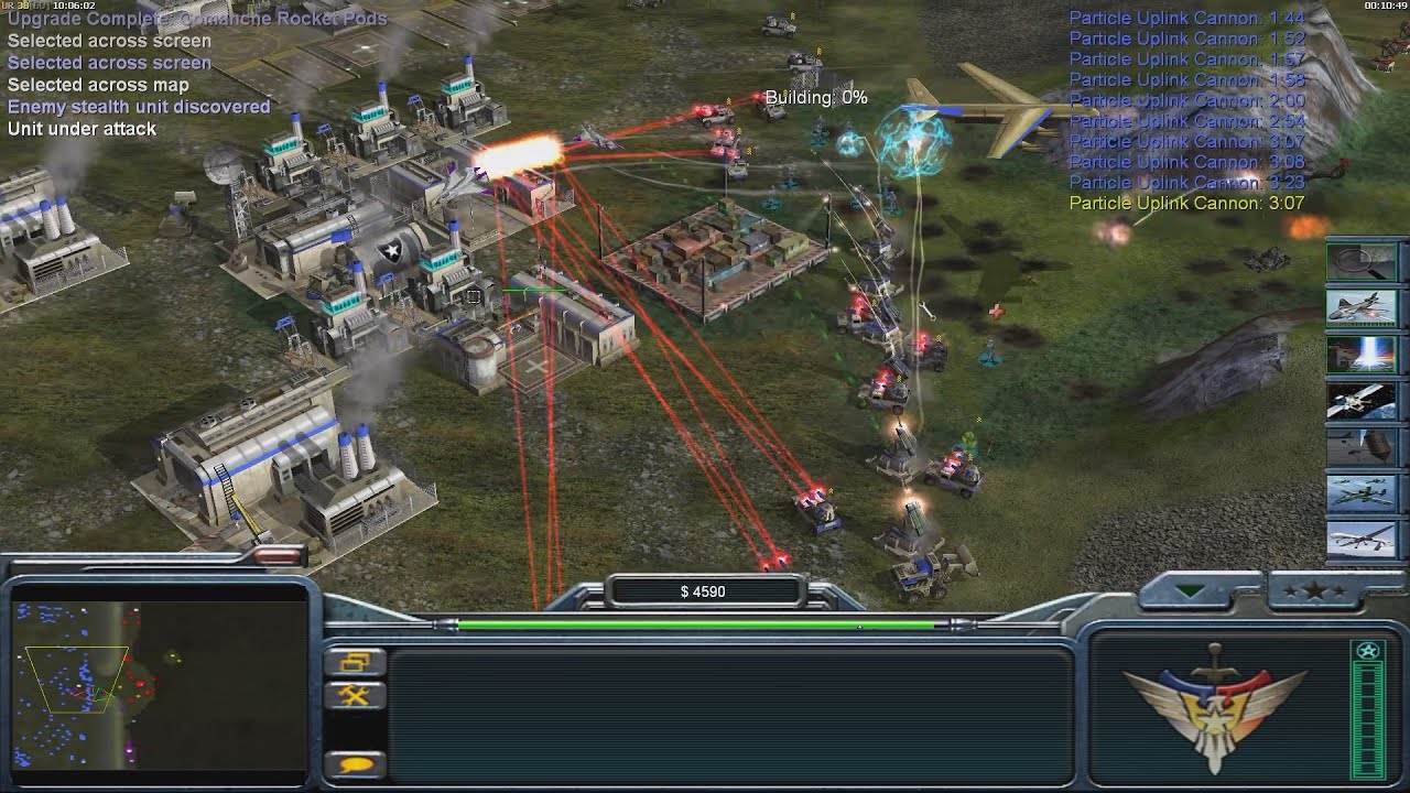 Супероружие США против 7 HARD Air Force - Command & Conquer Generals Zero Hour