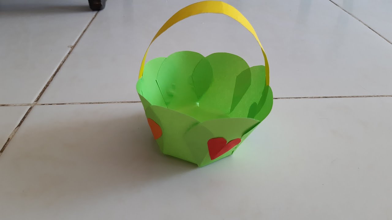 CANASTA DE PAPEL FACIL ACTUALIZADA...