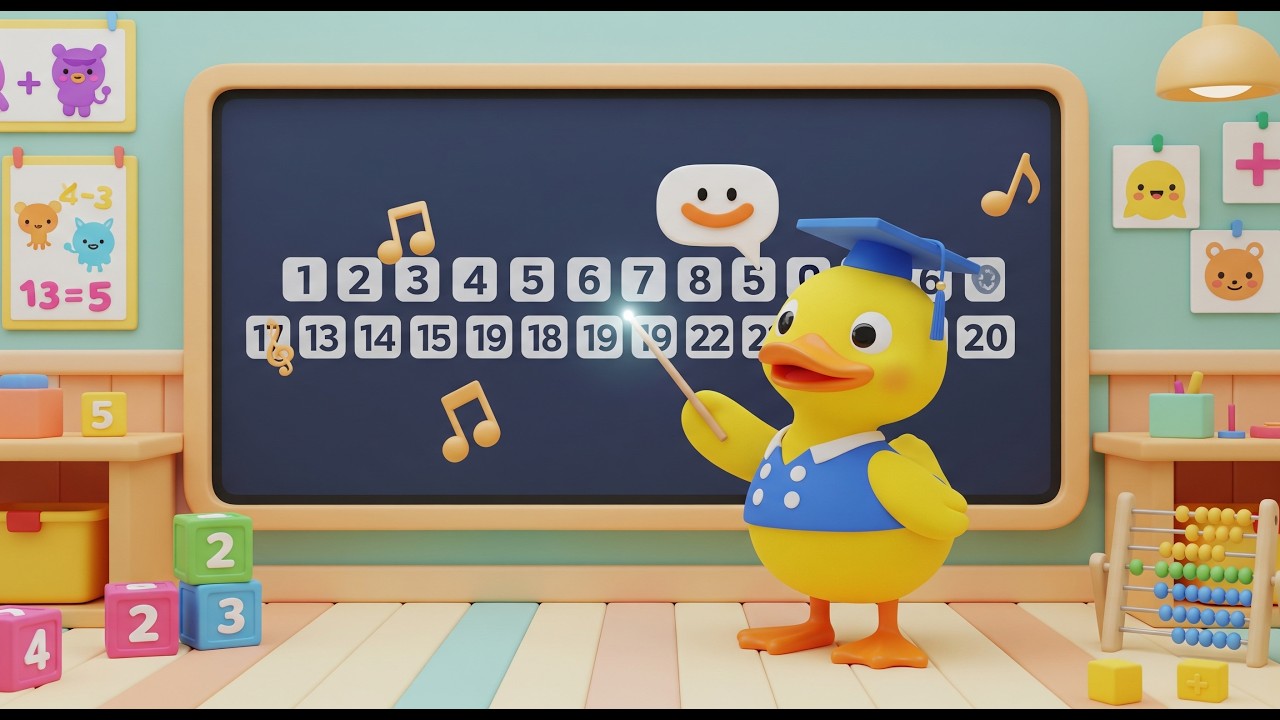 Numbers Song 1 to 20 for Kids Fun !#ai #ytshorts #youtubekids 