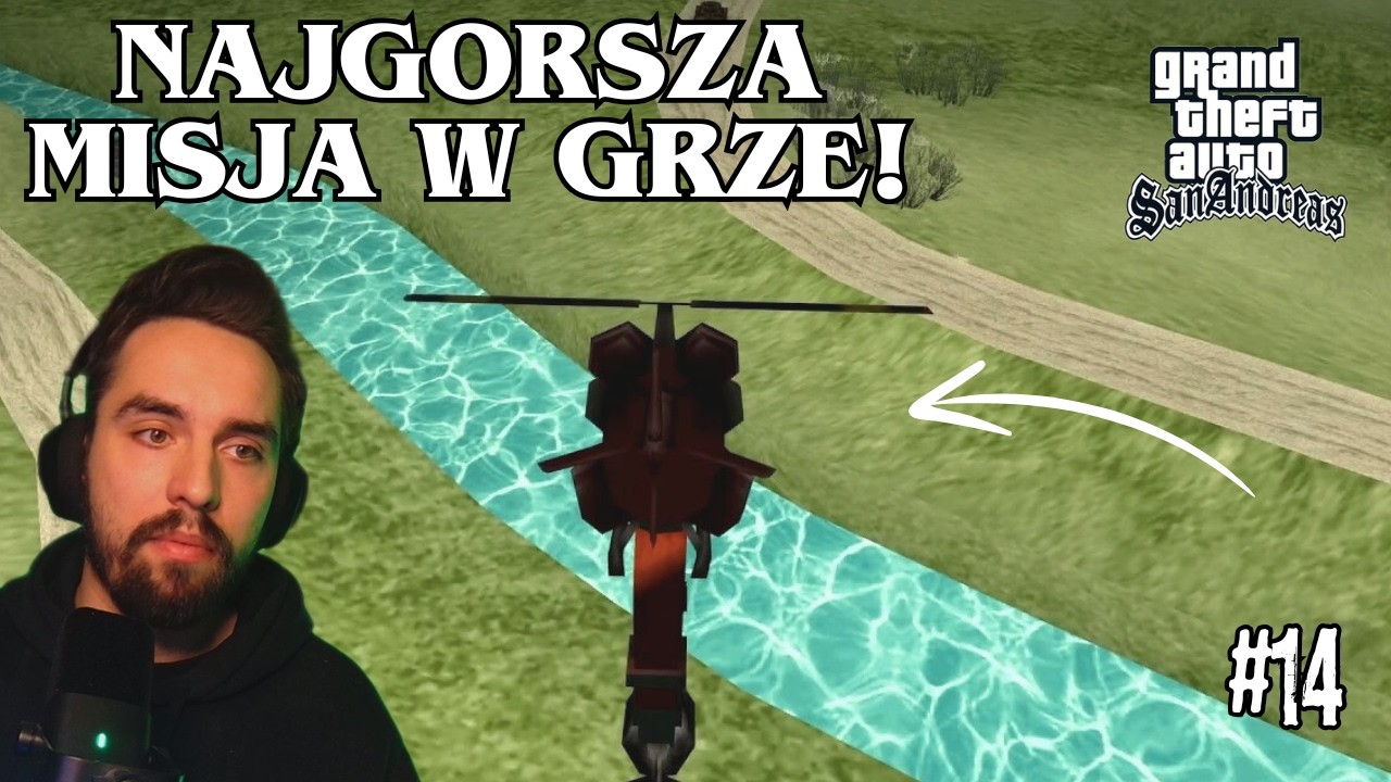 HELIKOPTER W OGNIU, SZLAG MNIE TRAFIŁ!  GTA: San Andreas #14