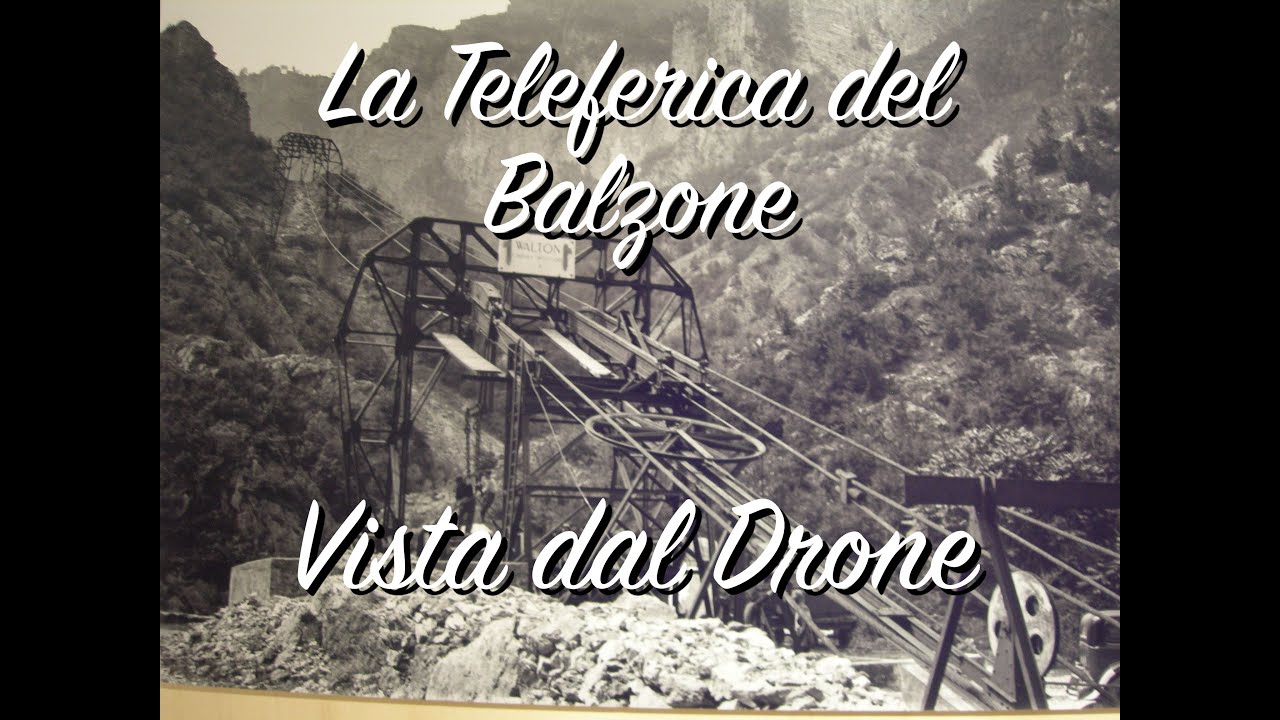 Con il Drone sulla teleferica abbandonata - Alpi Apuane - Teleferica del Balzone