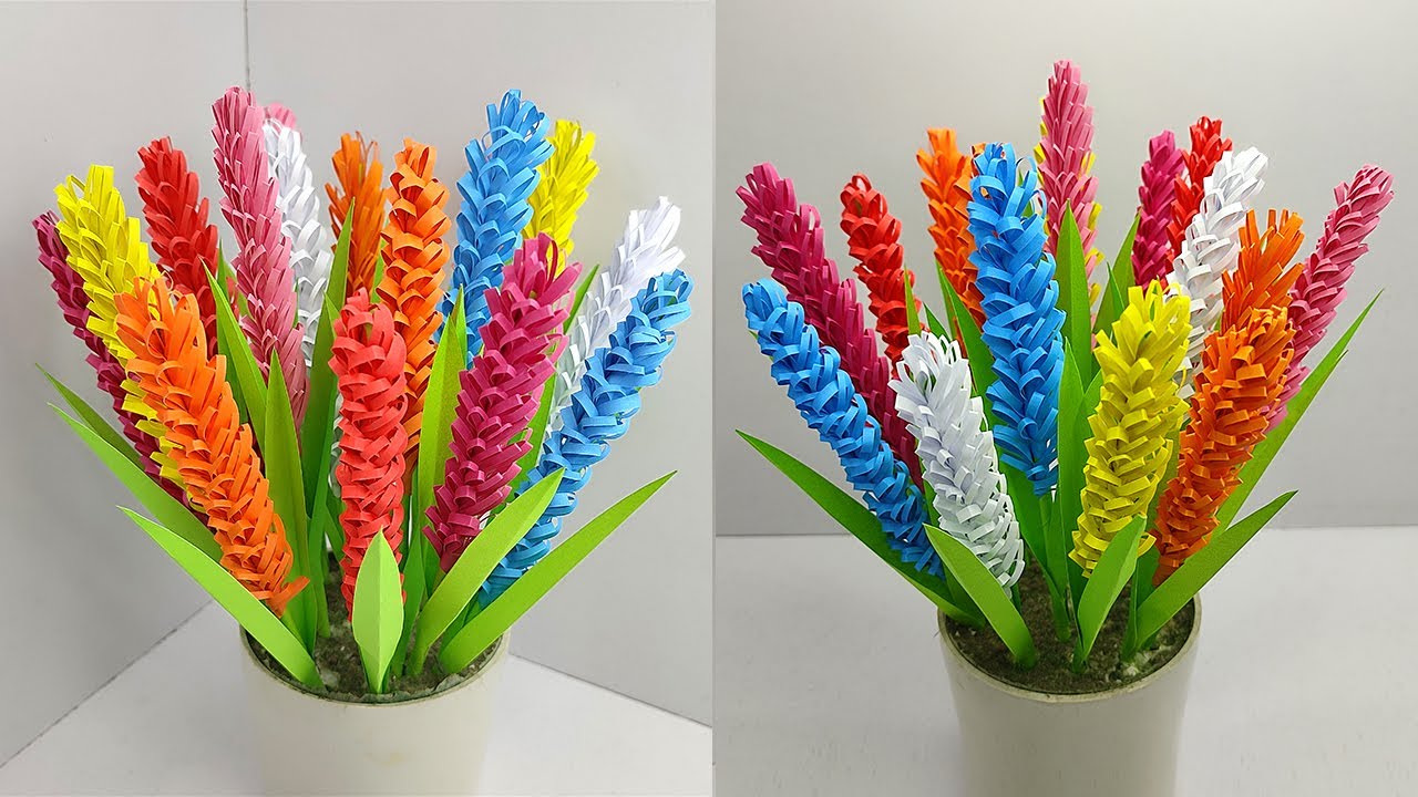 Best Beautiful Paper Flower Making | Home Decor Ideas | Easy Paper Flower | DIY Paper Crafts