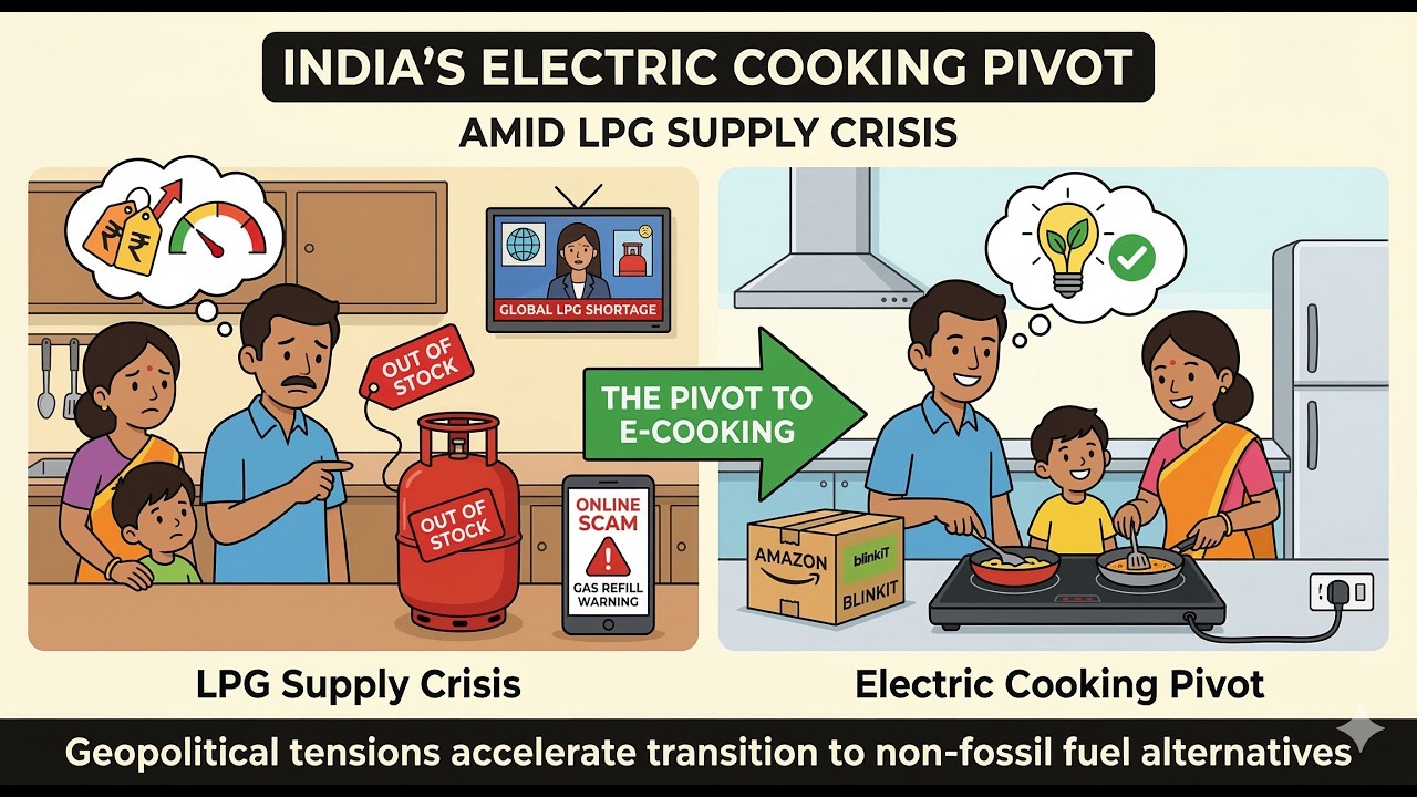 India&rsquo;s Kitchen Crisis    India's Pivot to Electric Cooking Amid LPG Supply Crisis