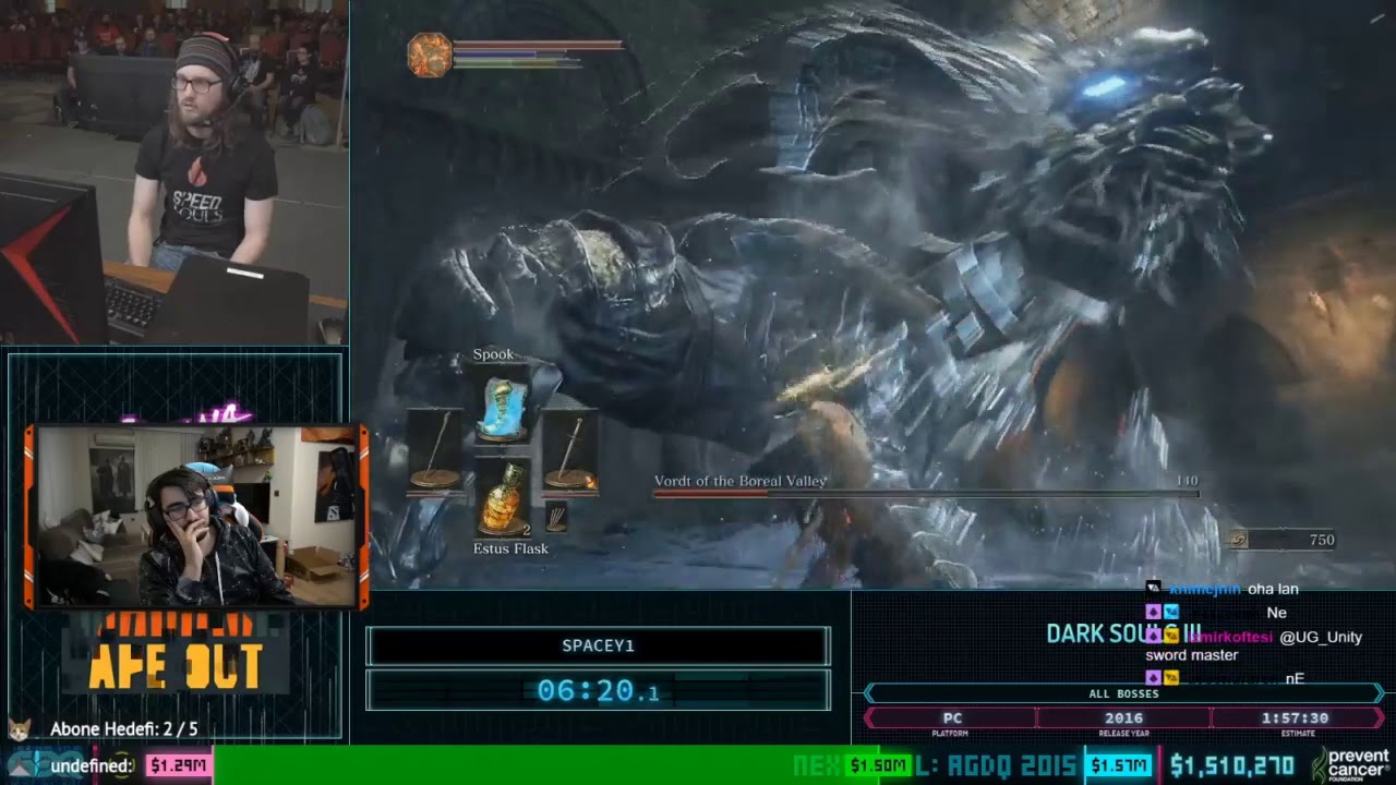 Videoyun-Dark Souls 3 Speedrun(01:39:37) İzliyor