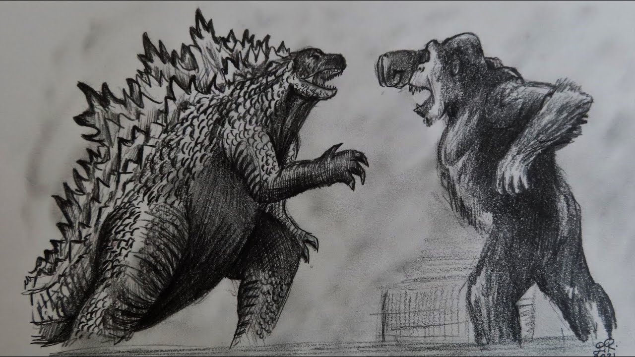 How to Draw Godzilla vs. Kong - 2021