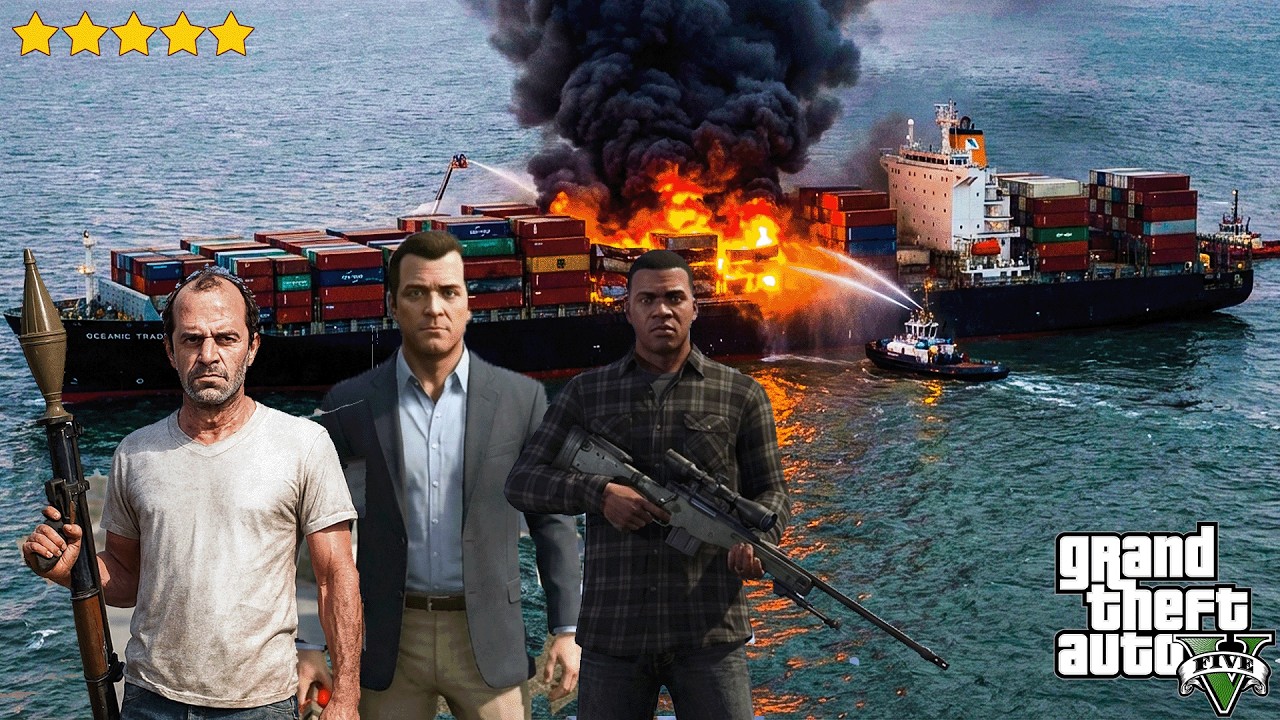 We Blew Up a Cargo Ship for a Secret Weapon! 🚢💥 | GTA V Ultimate Money Heist