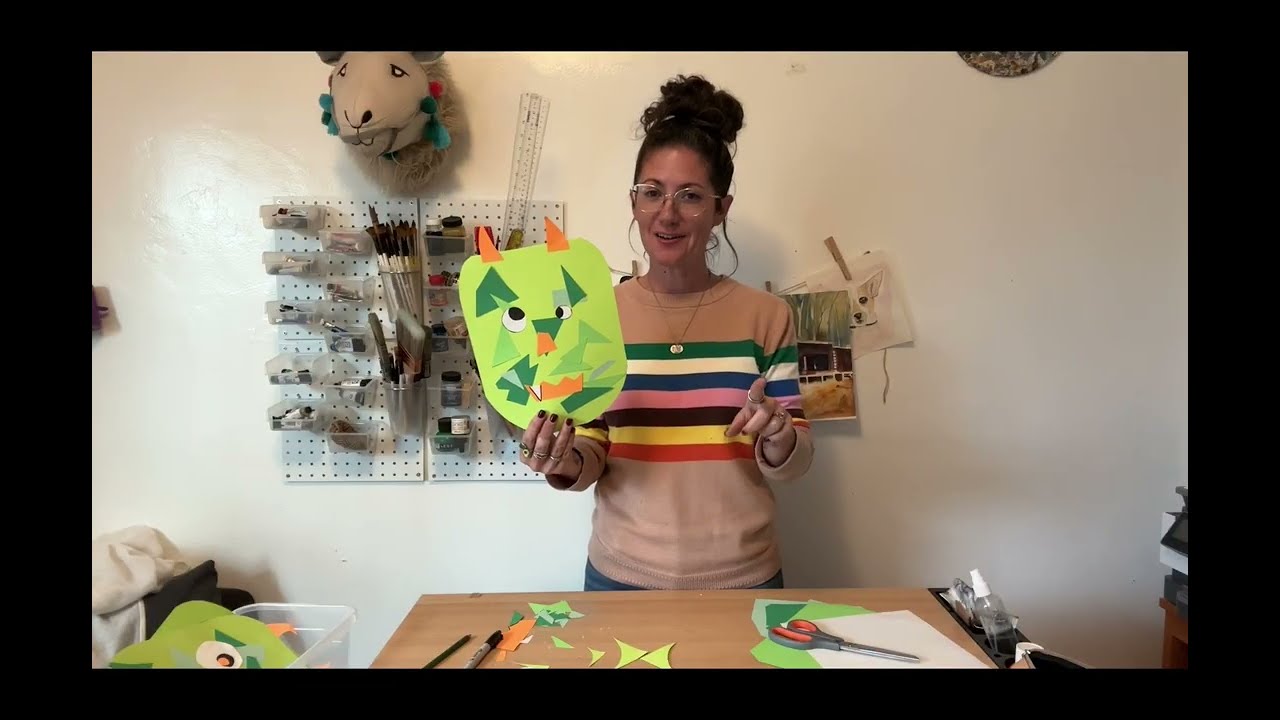 How to make a Mosaic Monster Collage