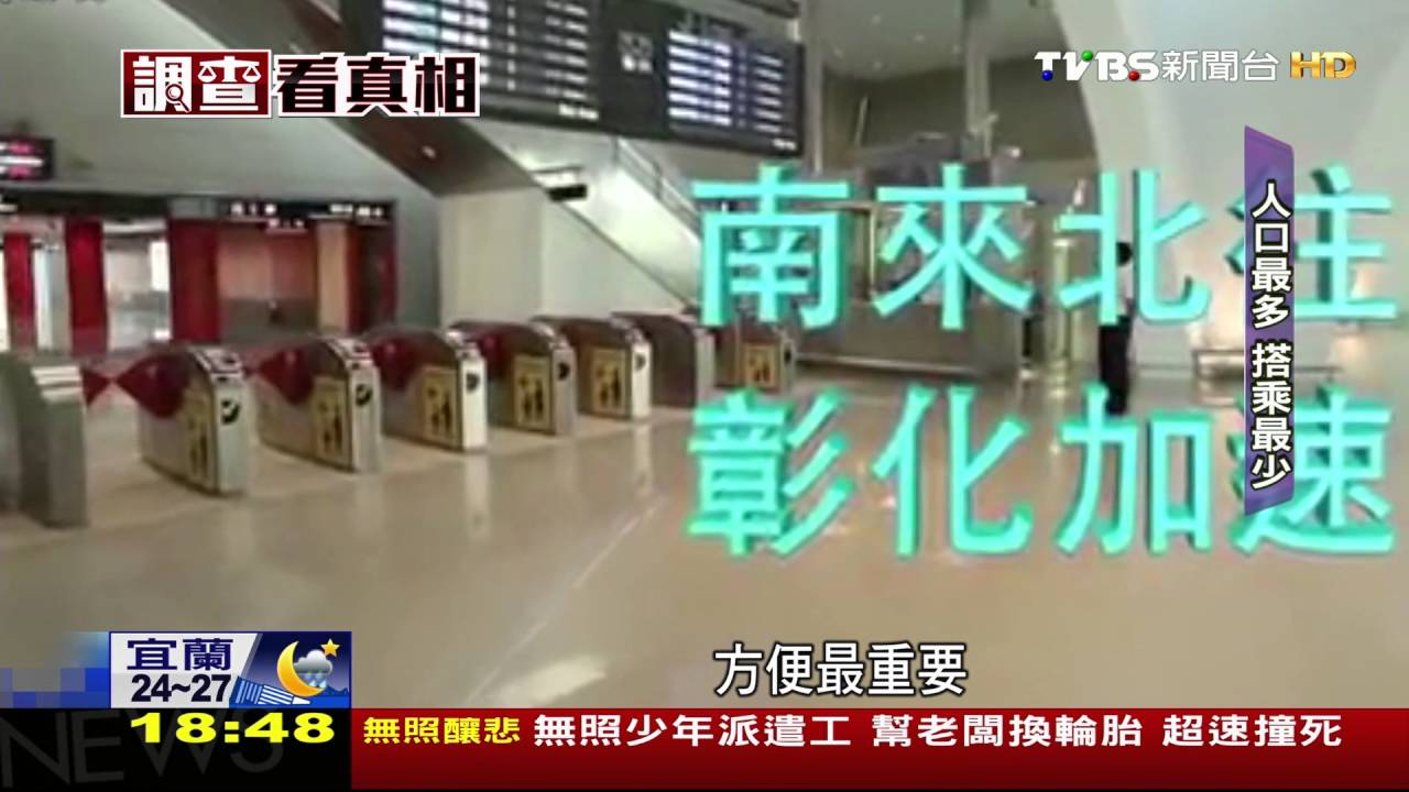 【TVBS】去田中多1倍時間！　彰化人都到台中搭高鐵