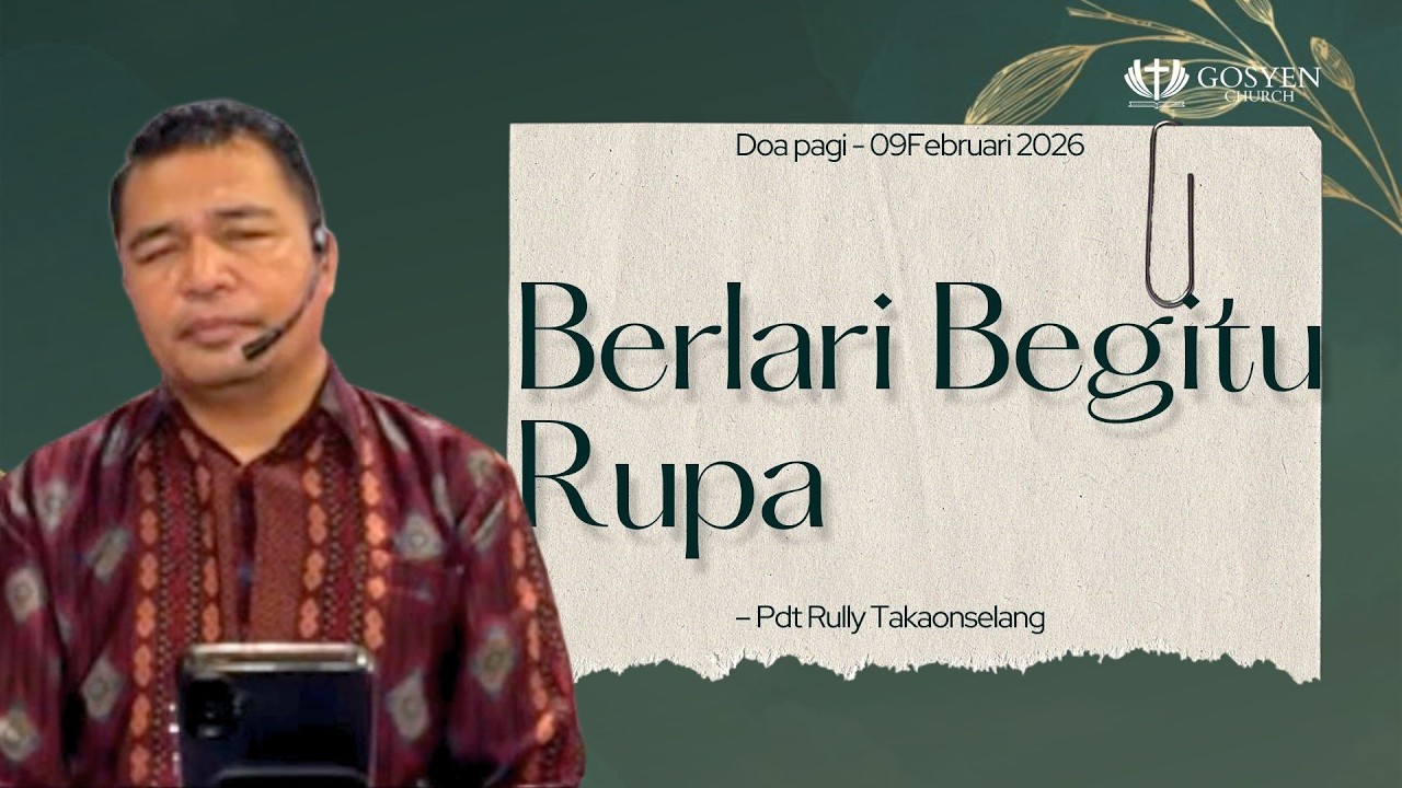 DOA PAGI  | Dilayani oleh Pdt.Rully Takaonselang | 09 Februari 2026 | 05.00 WITA