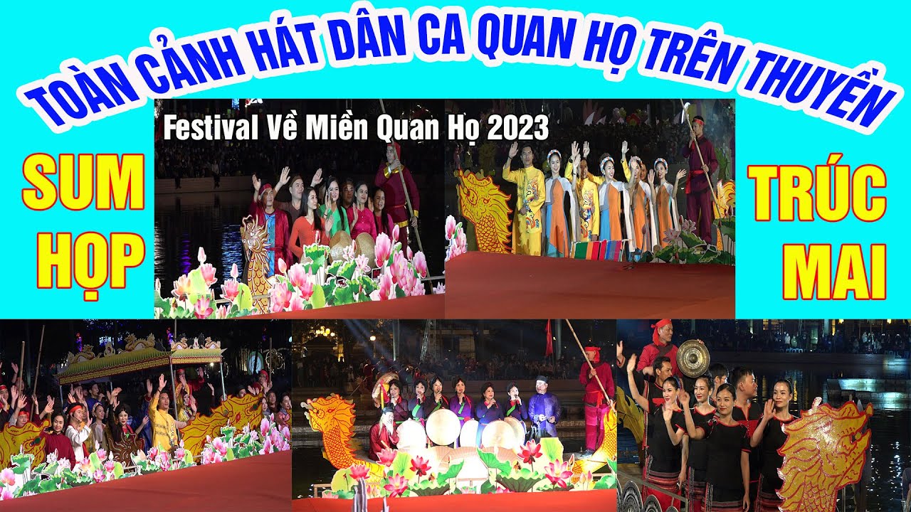 Toàn cảnh hát Dân ca Quan họ trên thuyền - Festival 