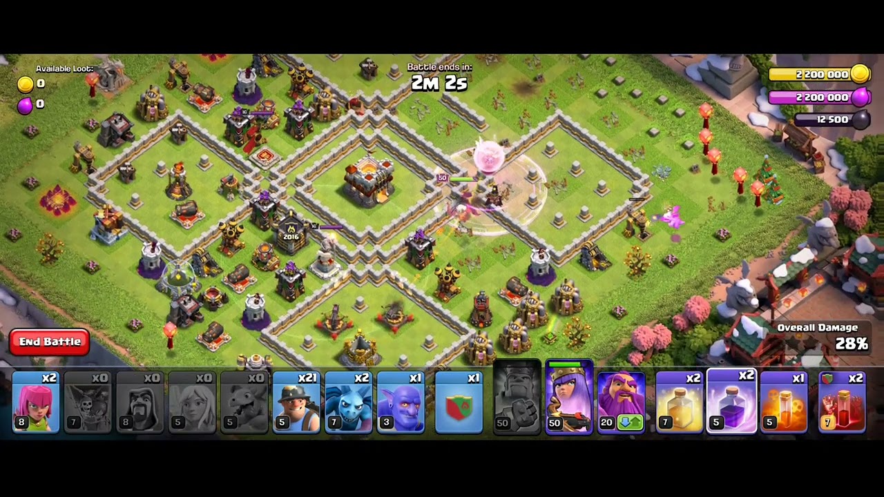 Clash of clan..10th  anniversary scenery attack ....Op attack strategy..Attack by Laxmon.Coc😎😎😎😎