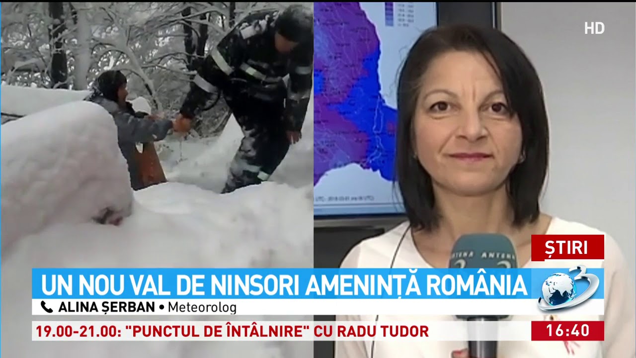 Un nou val de ninsori ameninţă România