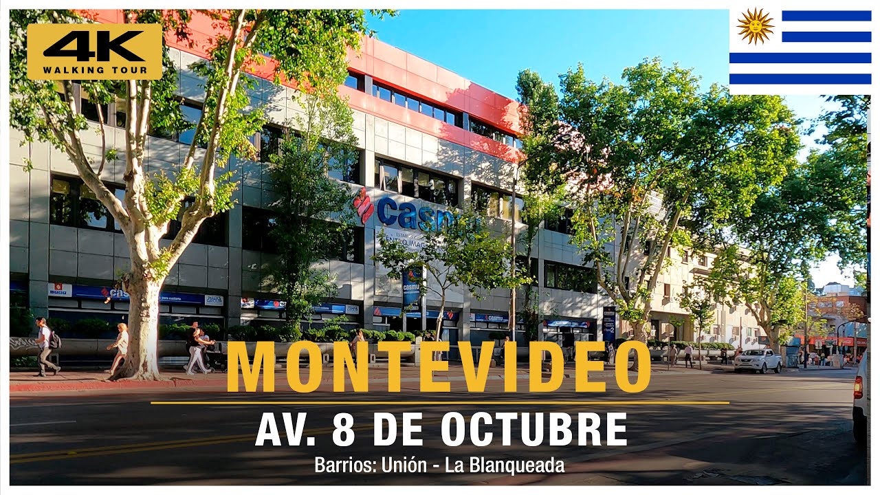 🇺🇾 AV. 8 DE OCTUBRE | Montevideo | WALKING TOUR 2023 [ 4K ] Conoce 8 de Octubre!