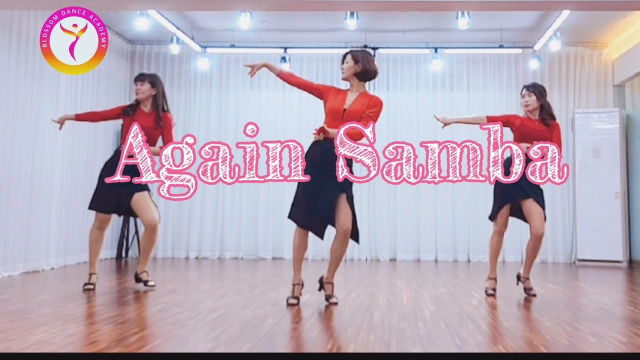 [블라썸] Again Samba Line dance #배곧HM라인댄스 #화곡지아라인댄스 #부천블라썸라인댄스