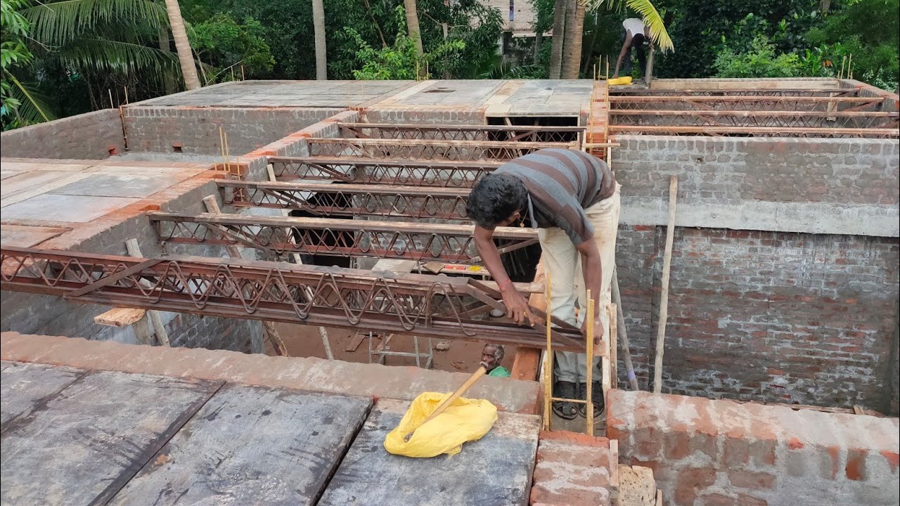 Roof Centering Work - slab formwork | 36'×42' West facing house