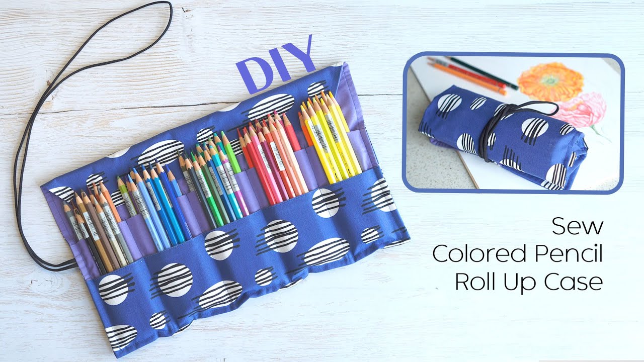 DIY 72 Цветной карандаш Roll Up Case / Учебник по шитью