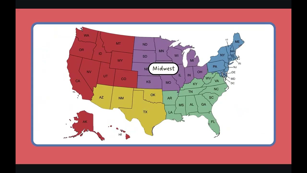 The Midwest Region of the USA | Geography for EL, ELL, ML