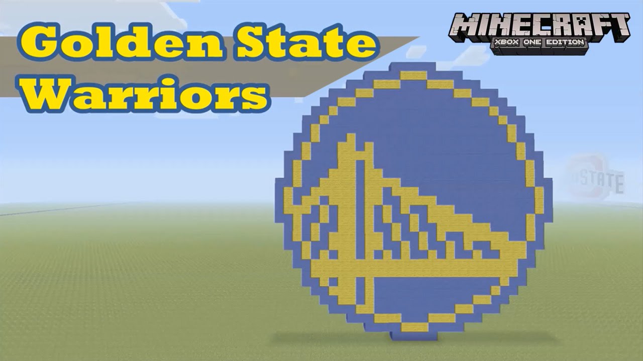 Minecraft: Pixel Art Tutorial and Showcase: Golden State Warriors (NBA Finals)