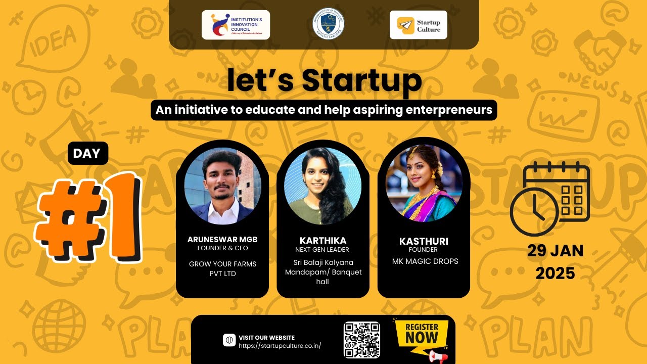 StartupCulture | Let's Startup 7.0🚀| Day 1| StartupCulture X Jansons Institute Of Technology