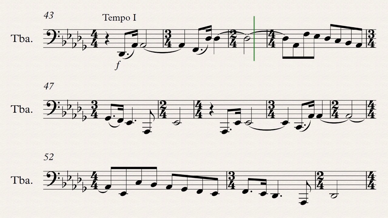 TMEA All-State Tuba Etude #3 2017-2018