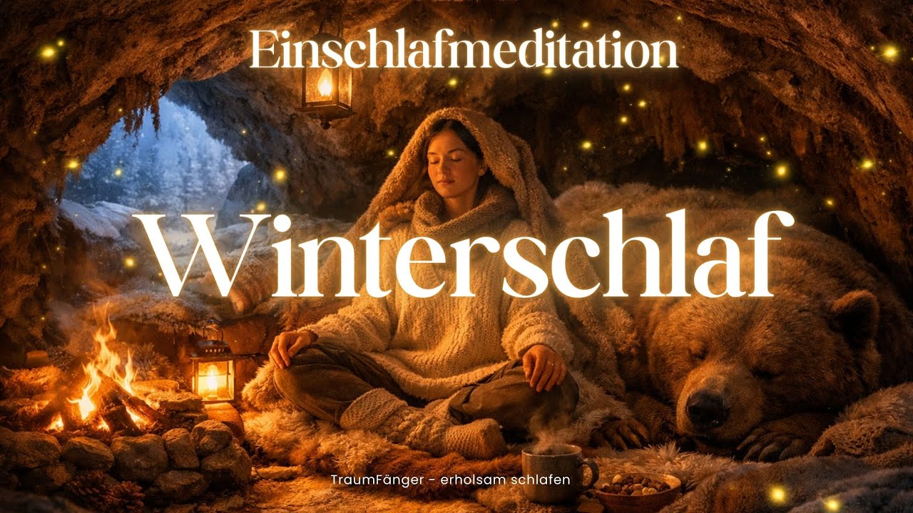 Winterschlaf Meditation 🐻✨ Tiefe Ruhe finden & entspannt einschlafen | Geführte Einschlafmeditation