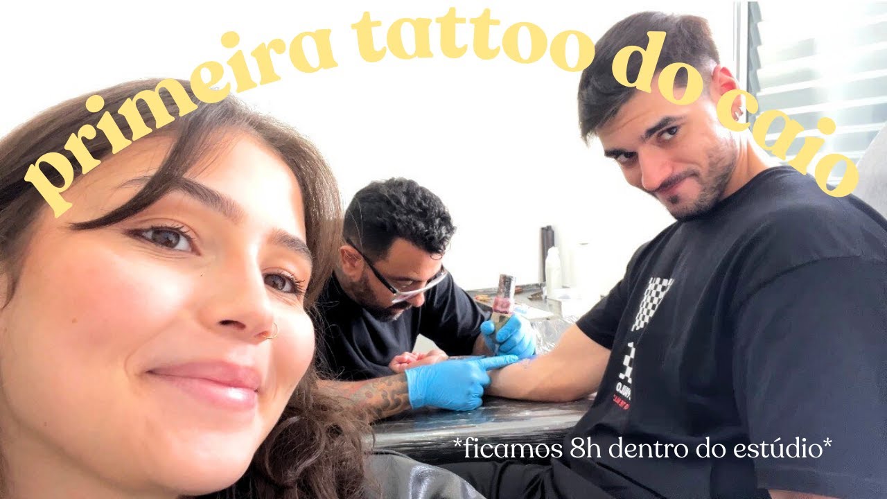 o caio fez a primeira tatuagem dele...