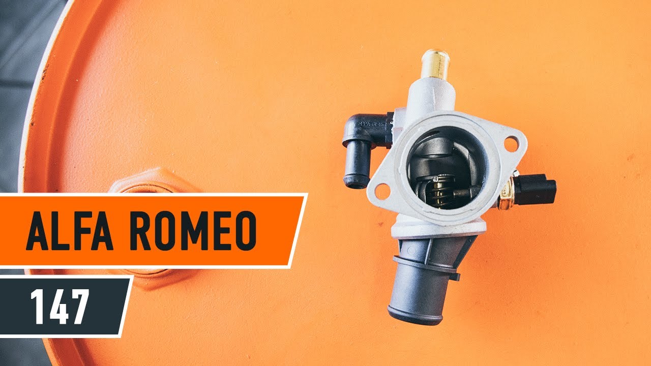 Cómo cambiar los termostato refrigerante en ALFA ROMEO 147 (937) [VÍDEO TUTORIAL DE AUTODOC]
