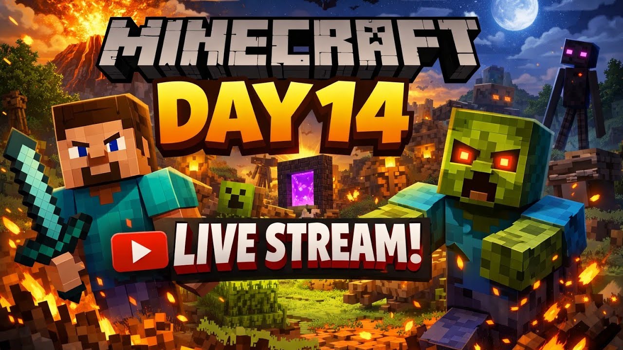 Minecraft Live Stream DAY 14