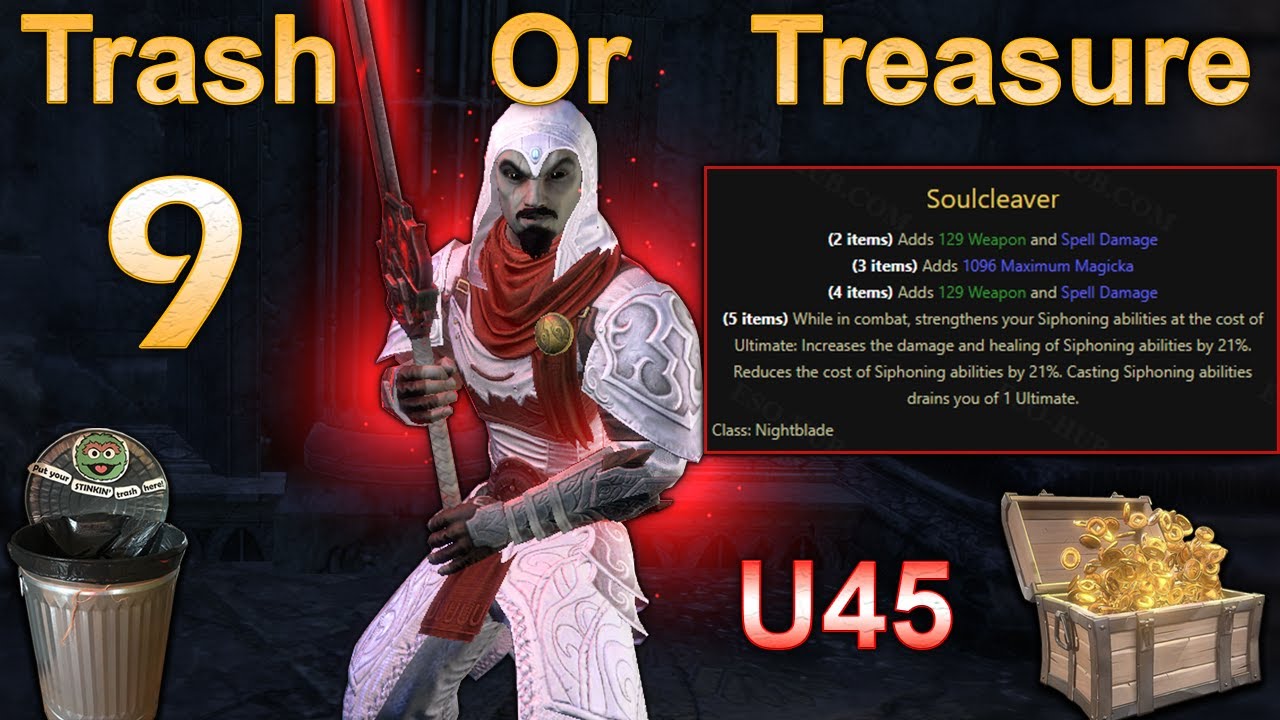 SoulCleaver - Trash Or Treasure #9 - ESO PvP (Nightblade Infinite Archive)