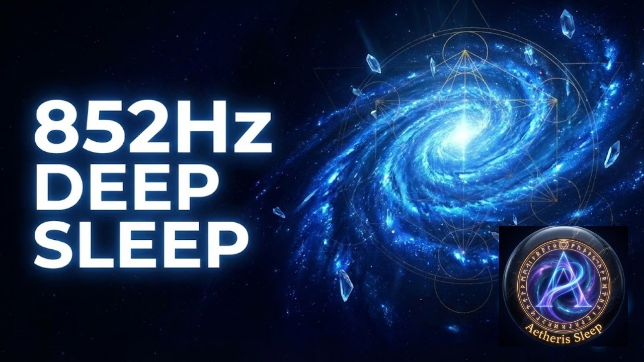💎 852Hz Angelic Sapphire Vision 💎 Deep Sleep & DNA Repair | 3.33 Hours of Pure Peace