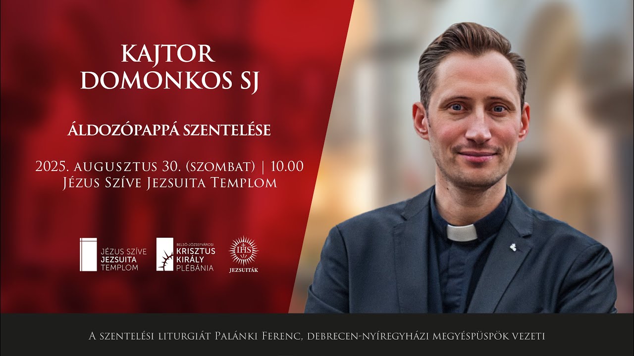 Kajtor Domonkos SJ áldozópappá szentelése