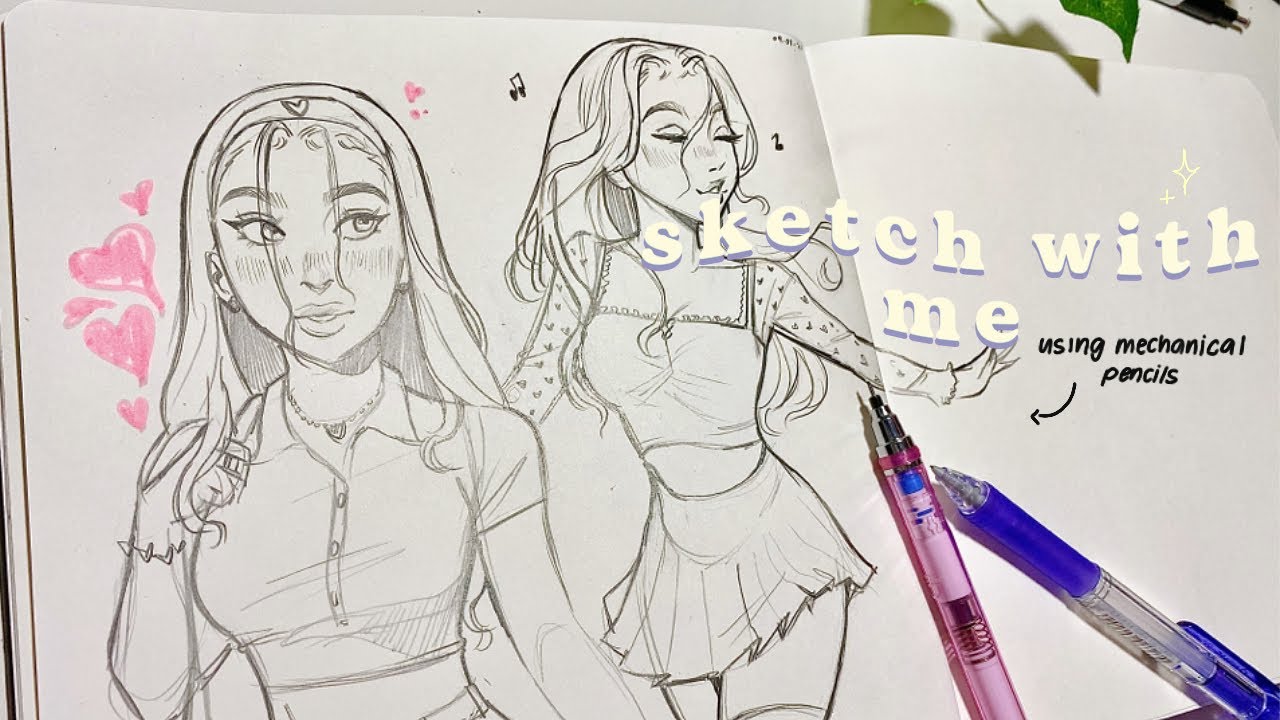 Sketch with me *chill* 🍥💕
