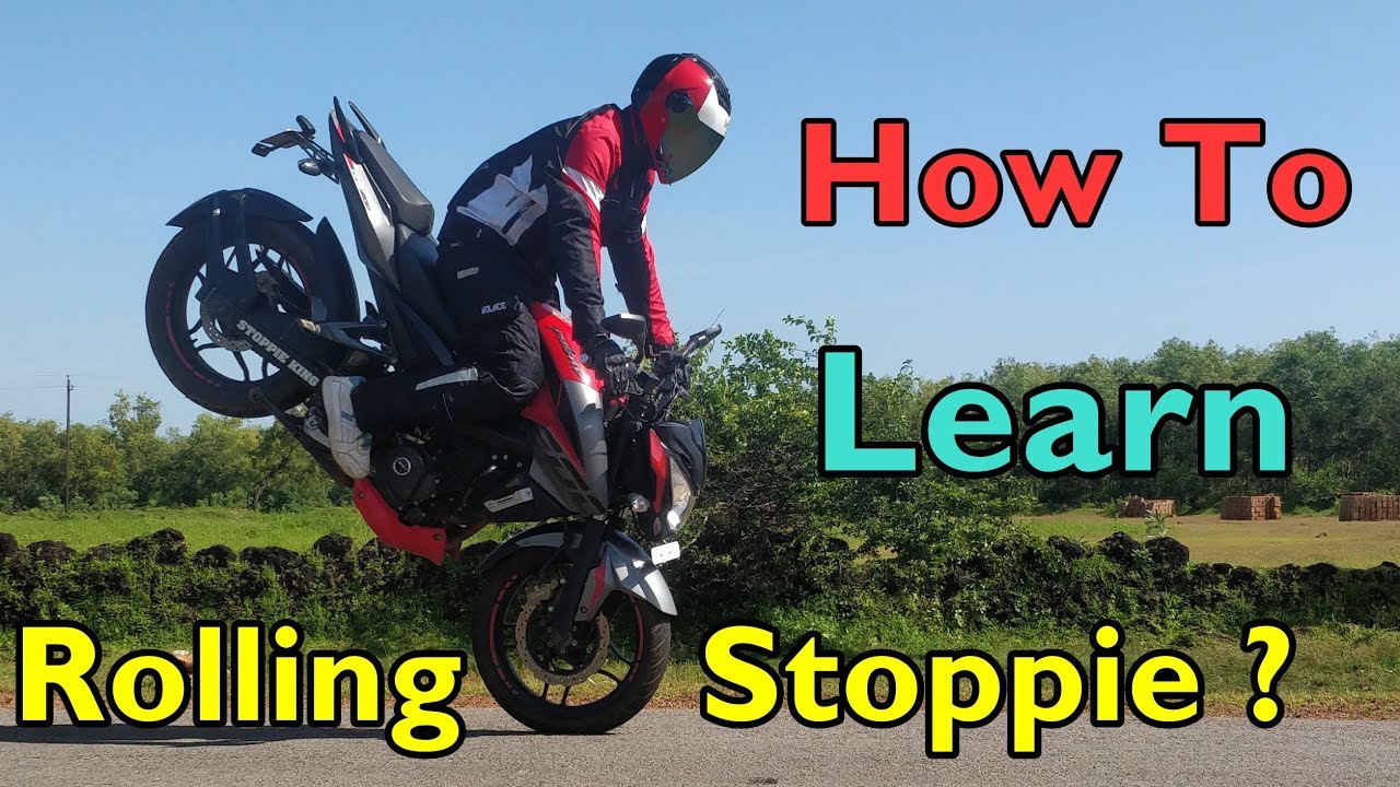 How To Learn ROLLING STOPPIE ??? - Easy 3 Step Tutorial in Hindi