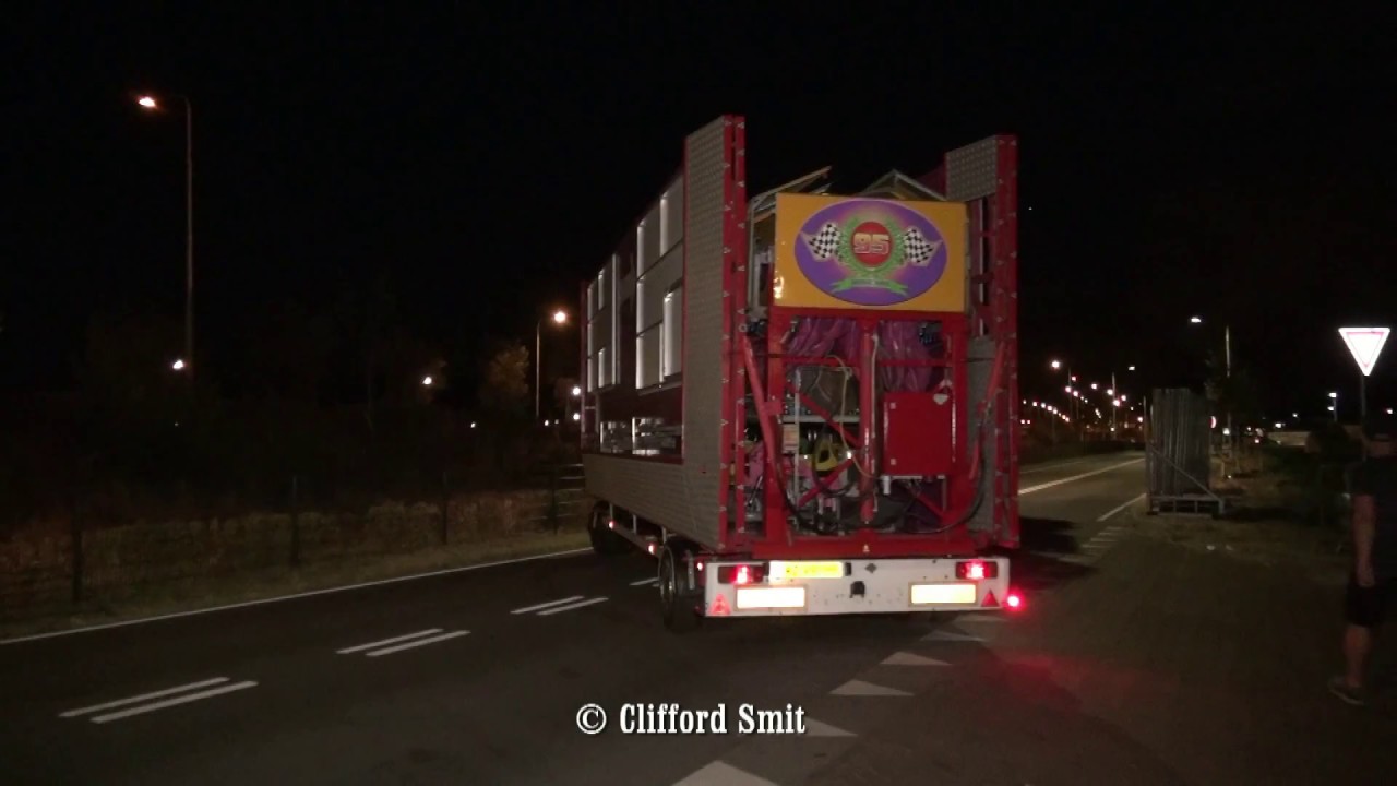 Kermis Santpoort 2018 afbouw en transport Deel 1