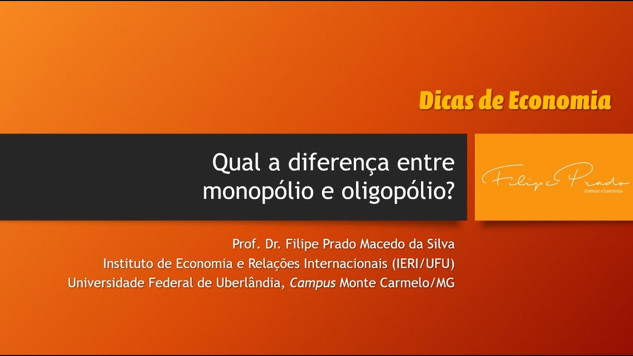 Qual a diferença entre monopólio e oligopólio?