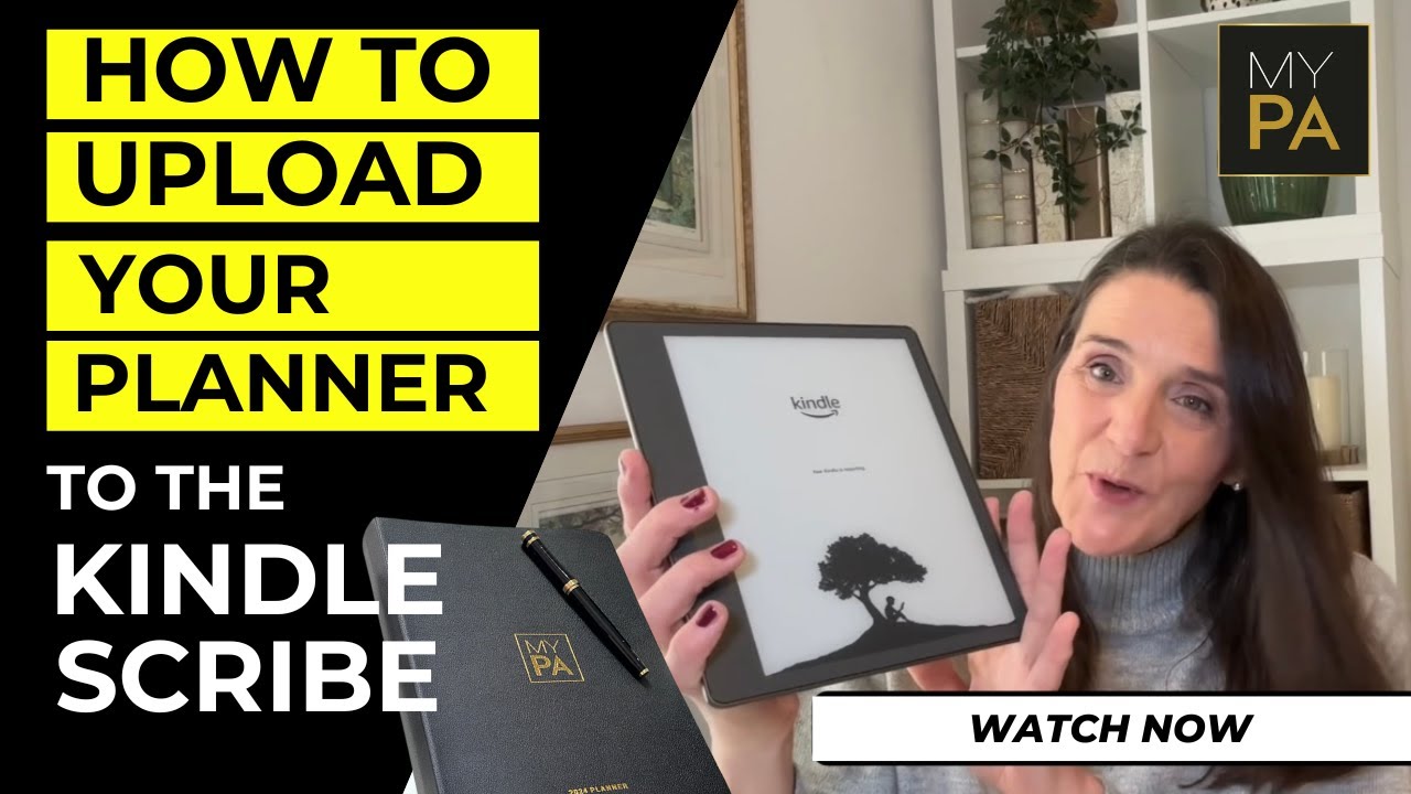 How to upload your digital planner to Kindle Scribe