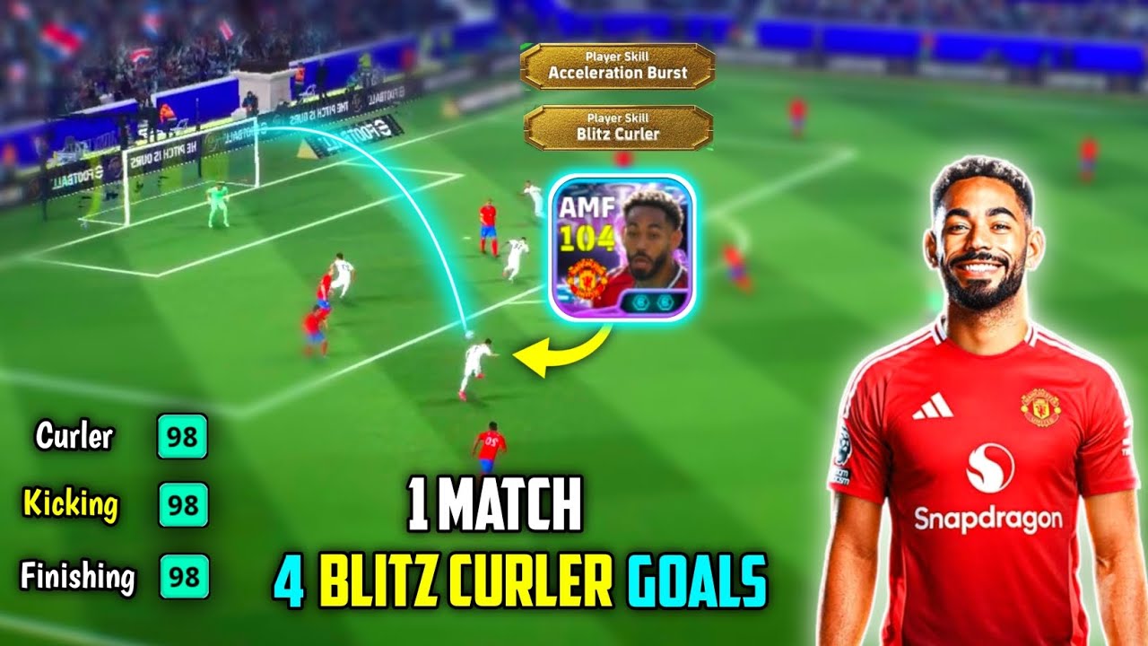 Совершенно новый герой 🥵🔥 Матеус Кунья Blitz Curler x Acceleration Burst Show Time Review в eFoot...