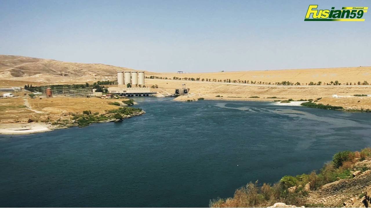 Very Interesting View of Mosul Dam, the largest dam in Iraq