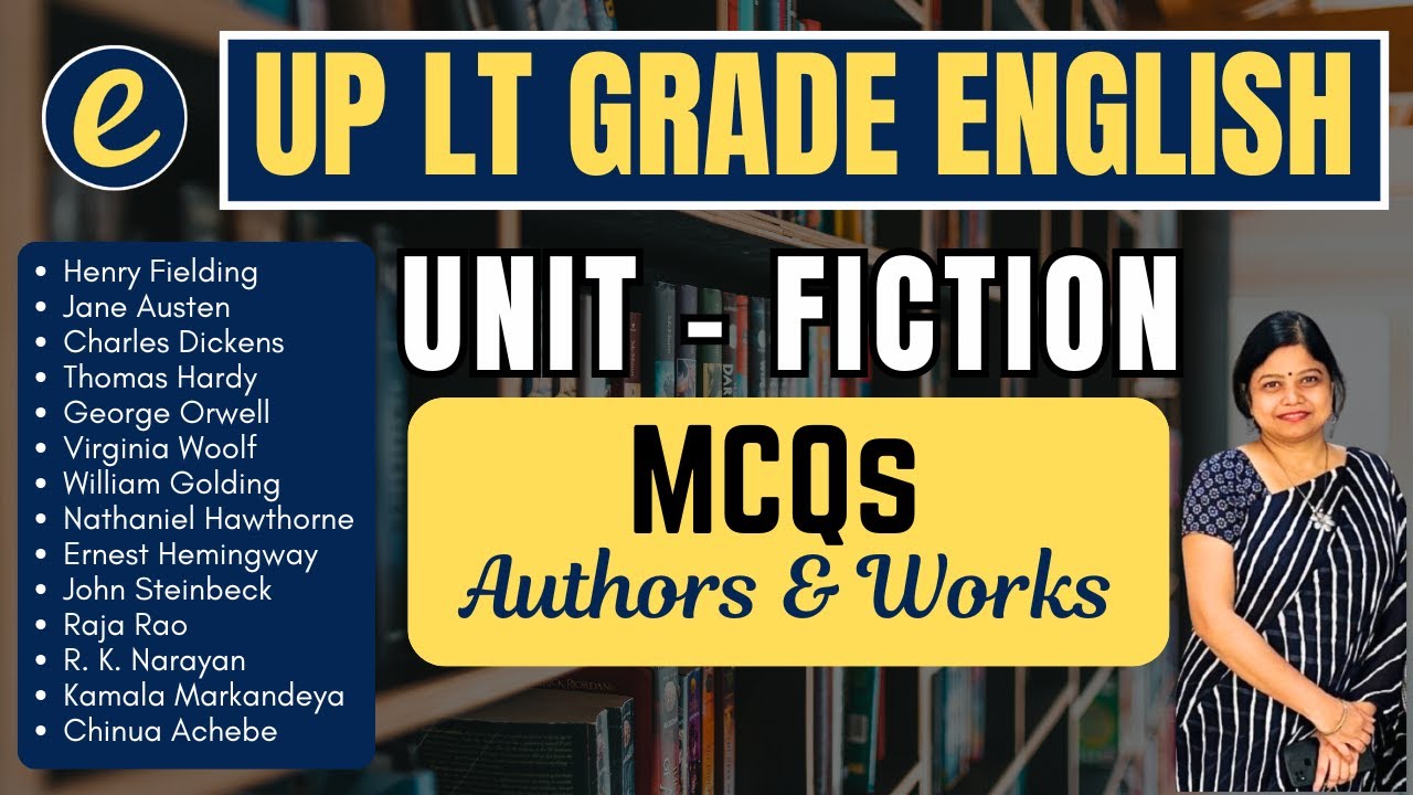 UPPSC LT Grade English | Section - Fiction | Practice Questions Answers by Ruchi Ma'am | Englishner