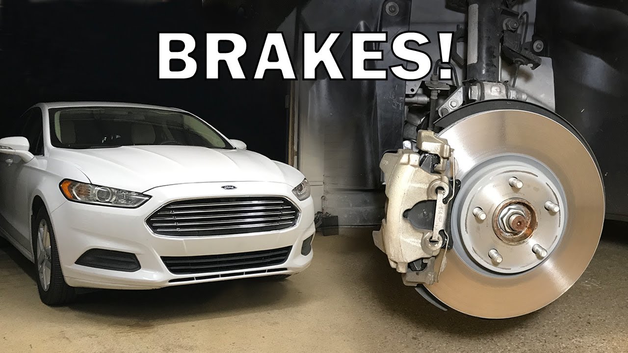 Замена передних и задних тормозных колодок и ротора Ford Fusion 2013–2020 гг. | Полный процесс