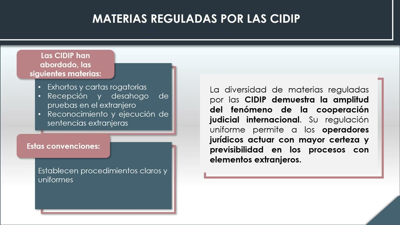 16. Sistemas Convencionales de Cooperación (OEA, La Haya, UE)