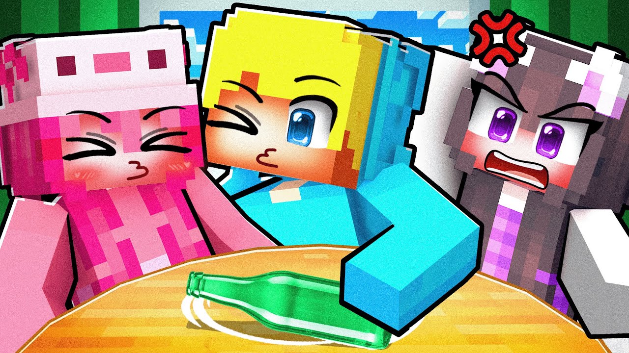 Minecraft, aber wir spielen FLASCHENDREHEN mit meinem CRUSH