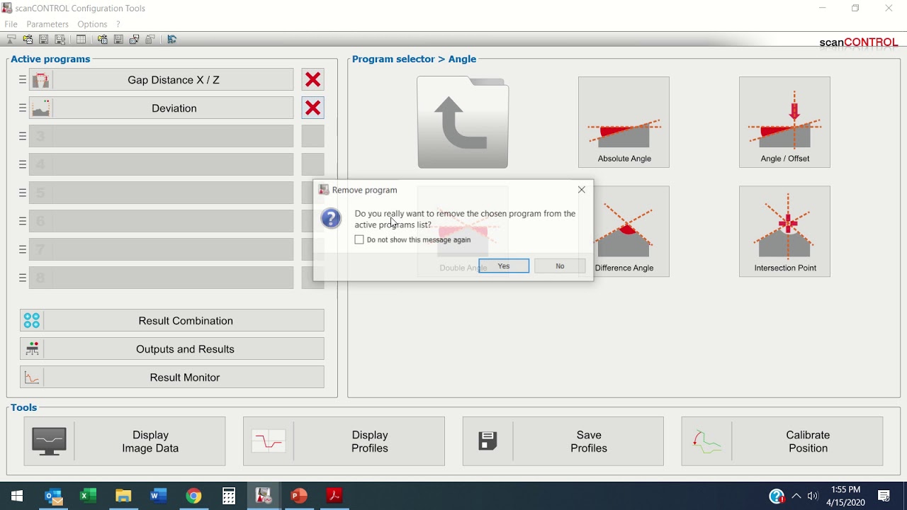 Micro Epsilon line scan LLT software
