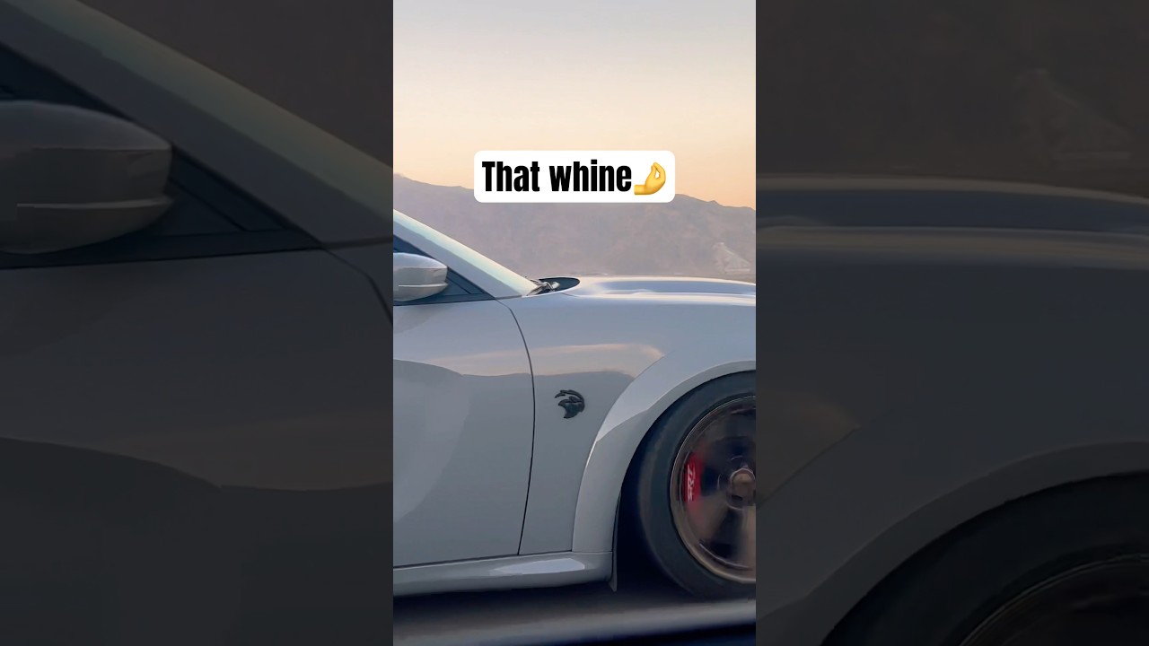 Crazy whine in a Hellcat Charger fly by 🎶🔊 #flyby #hellcat #charger #srt